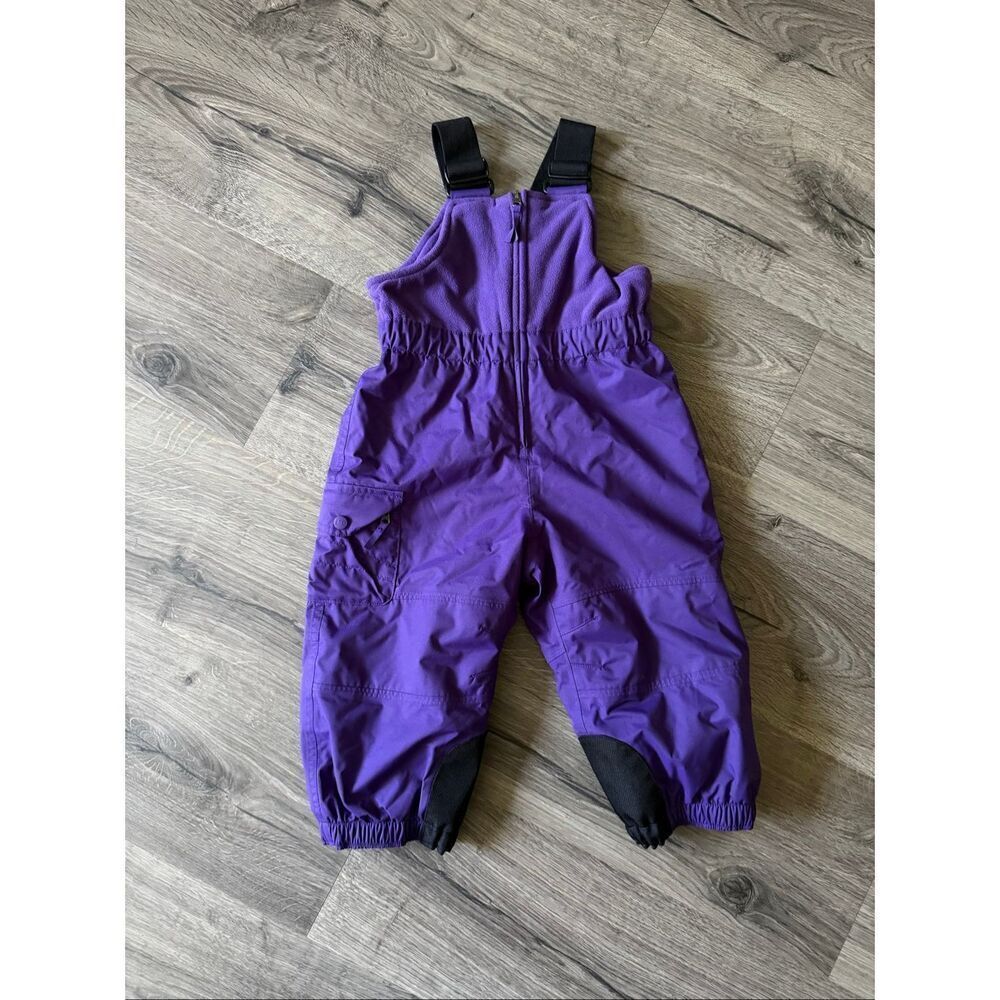 REI Outerwear Purple Size 2T Toddler Snow Bib Fleece Lined Pants Overalls